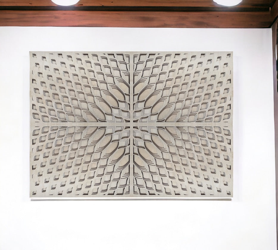 MIAGILASER Modern absztrakt többrétegű fa faldekoráció, nagy mandala, 3D falikép, többrétegű falikép, lakberendezés