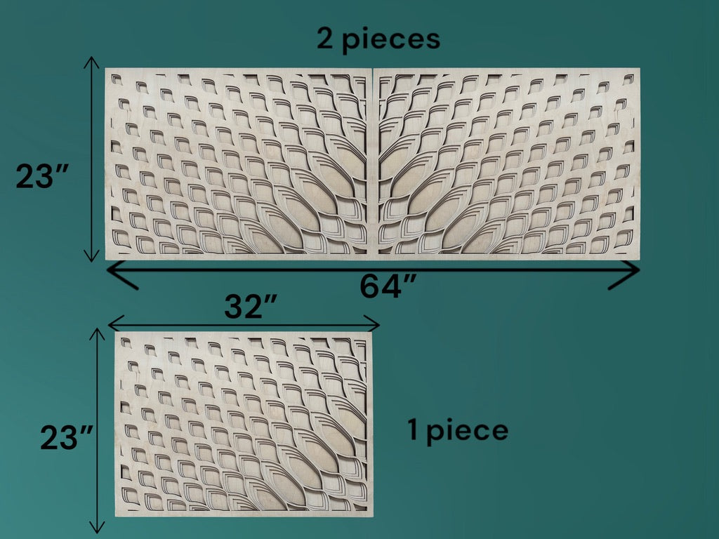MIAGILASER Modern absztrakt többrétegű fa faldekoráció, nagy mandala, 3D falikép, többrétegű falikép, lakberendezés