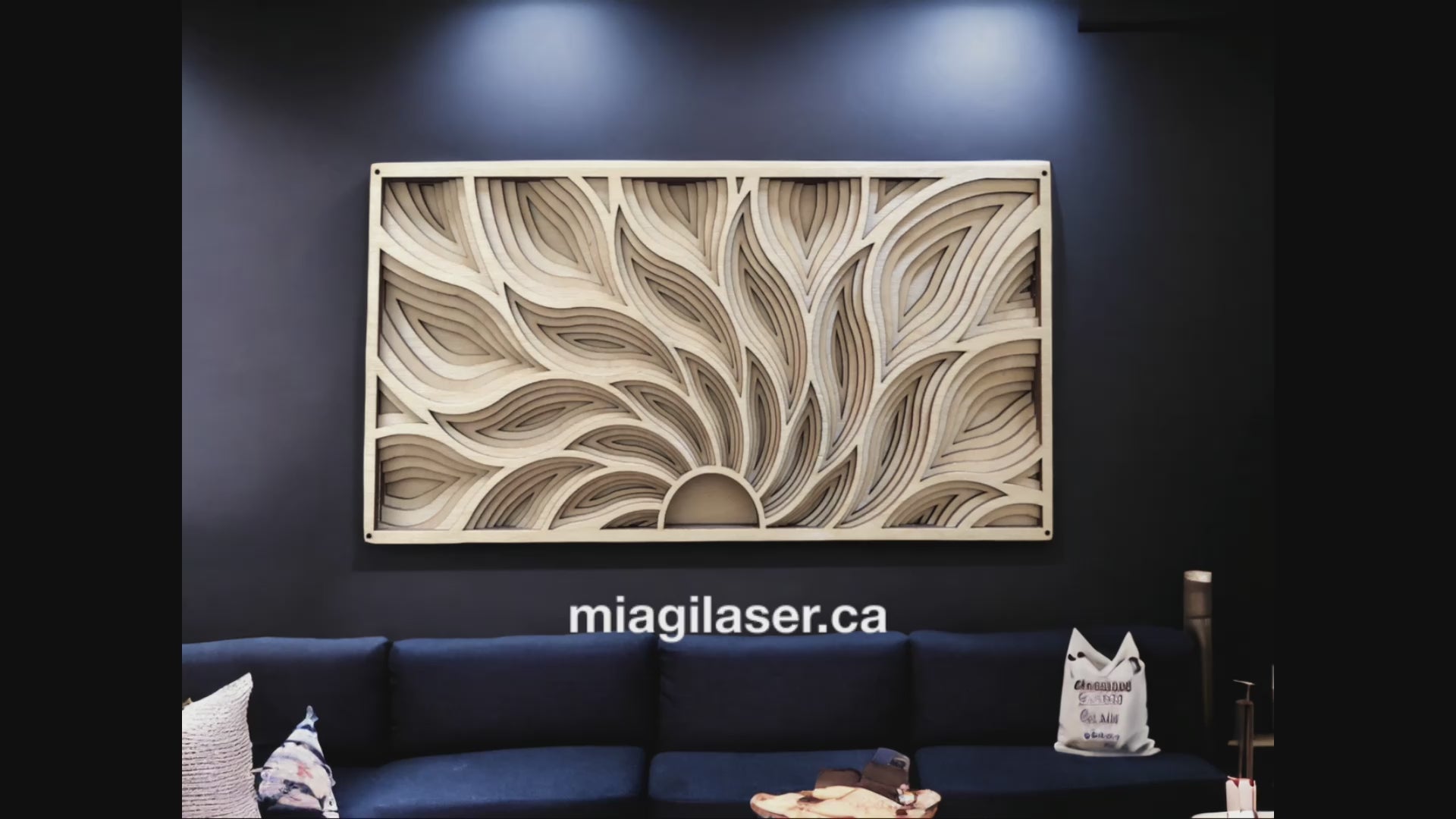 MIAGILASER Flower Mandala, deals Maple Flower Mandala, Wood Mandala, 3D Wall Decor, Multi-layered Wall Decor, Wall Art, Home Decor, 3D Wall Art